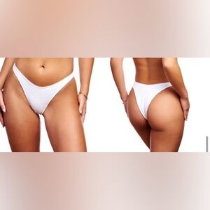 JANTHEE Bella bottom Bikini Bottom Sz L swirl nwt